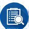Step 2: Needs Assessment Icon - magnifying glass over a document