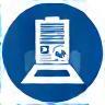 Compliance Management Icon - document with checkmark symbolizing regulatory adherence